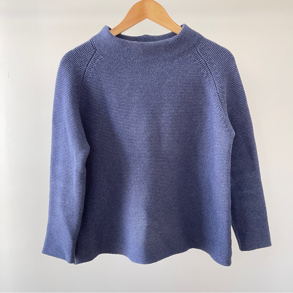 Kinross Blue Cowl Neck Sweater Size M